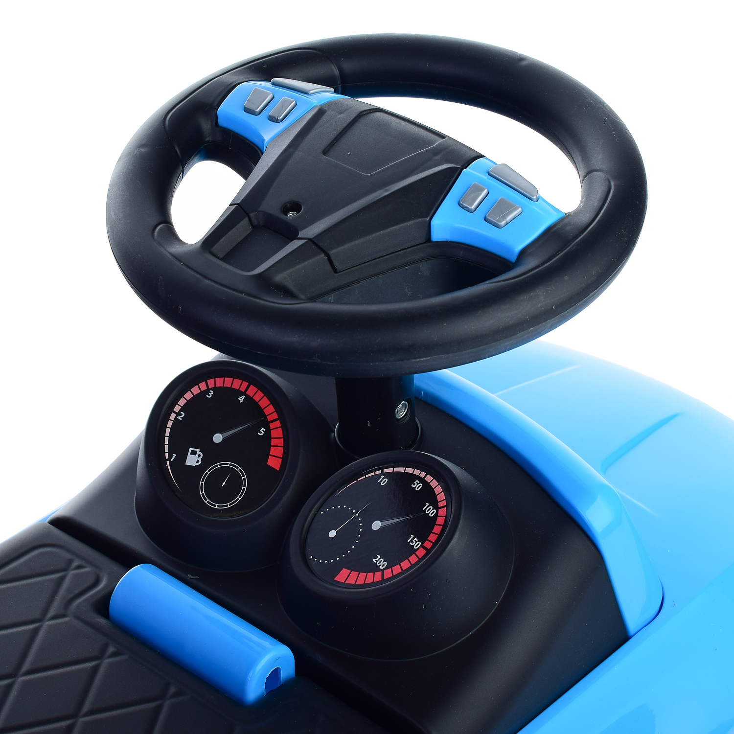 Каталка-толокар Полесье автомобиль SuperCar №3 со звуковым сигналом голубая - фото 4