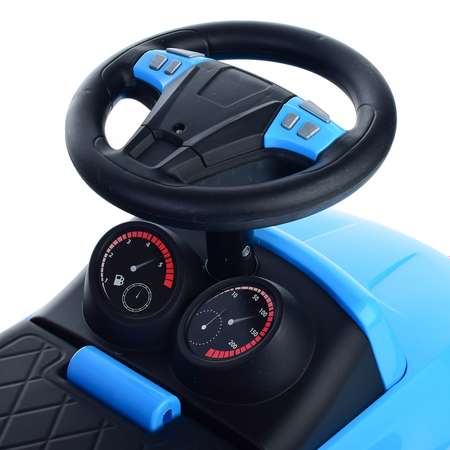 Каталка-толокар Полесье автомобиль SuperCar №3 со звуковым сигналом голубая