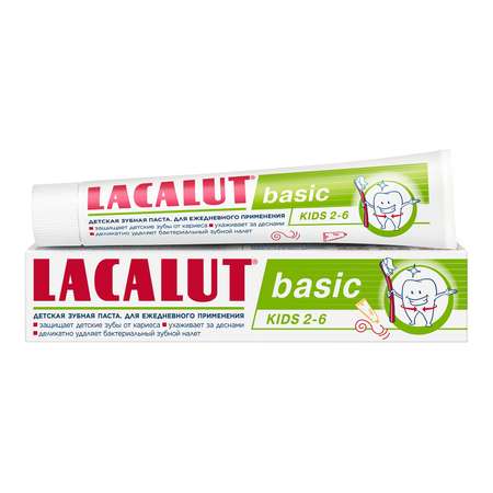 Зубная паста Lacalut Basic kids 2-6 60г