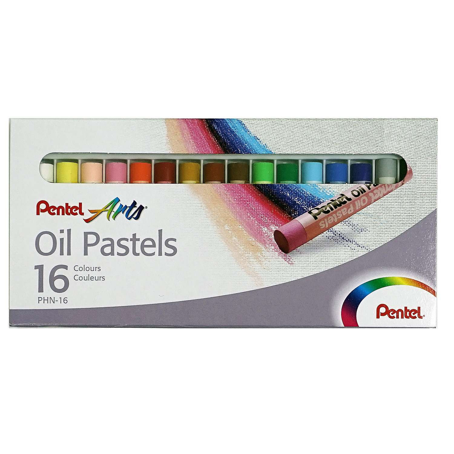 Пастель масляная Pentel В картоне 16 цветов - фото 1