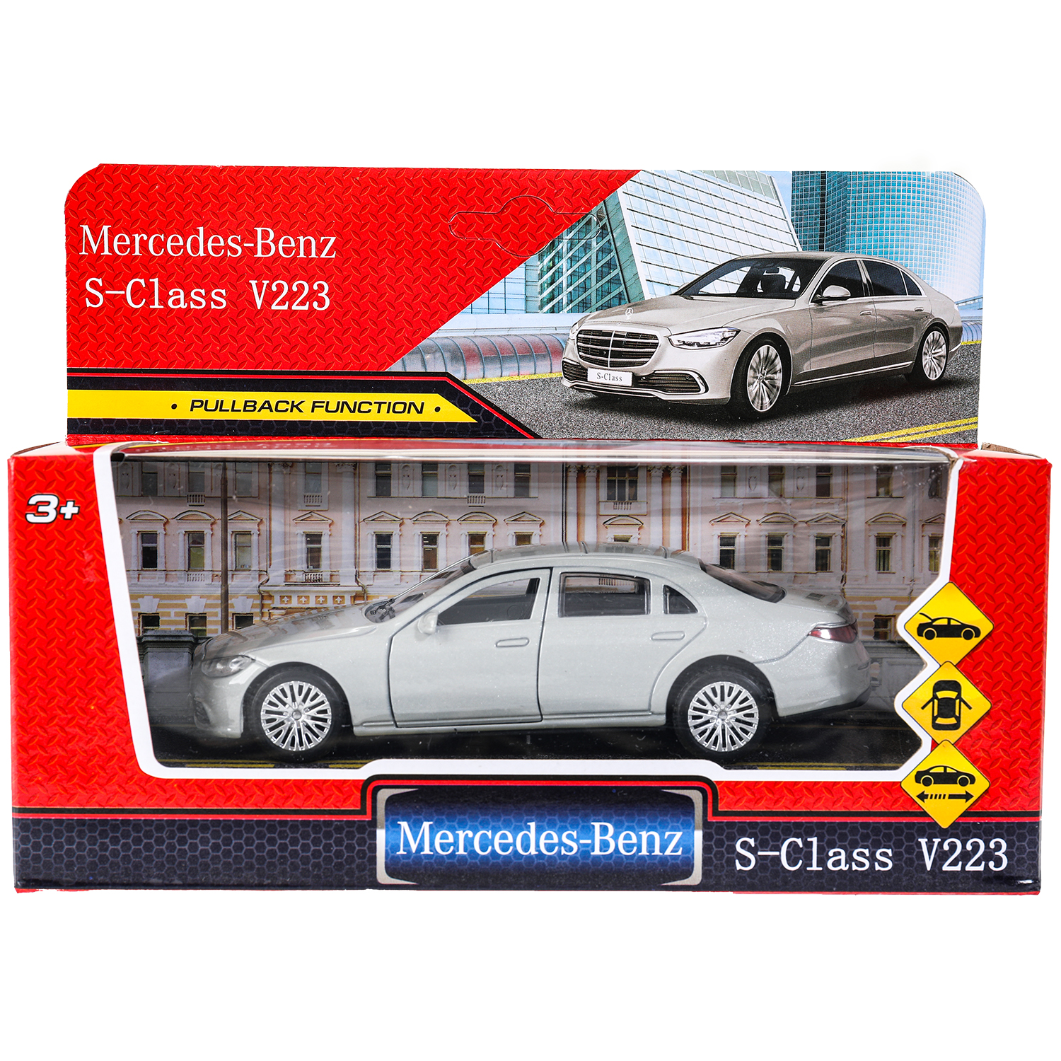 Автомобиль Huada Toys Mercedes Benz серебряный 380544 - фото 1