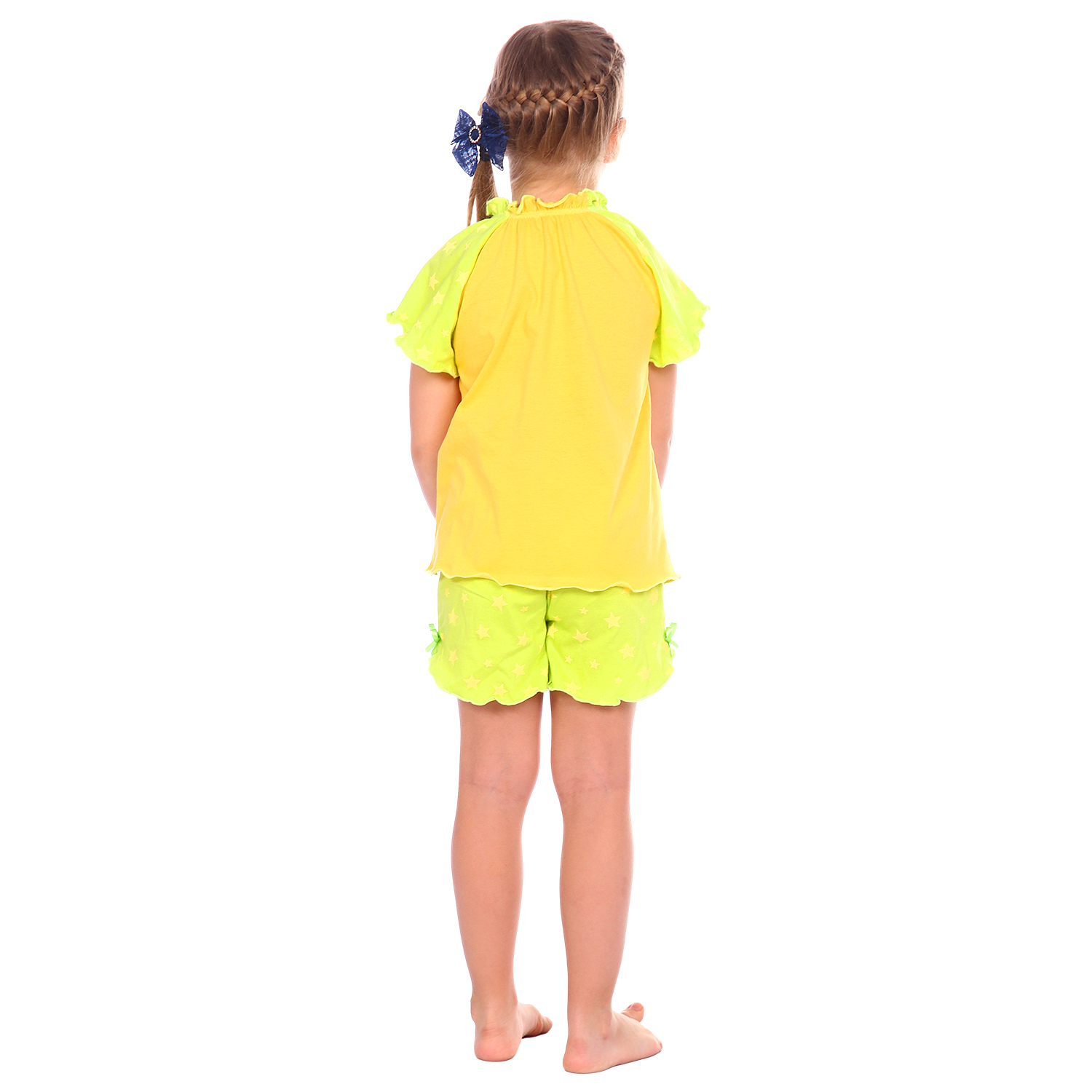 Пижама Детская Одежда S0412К/желтый_салат - фото 5