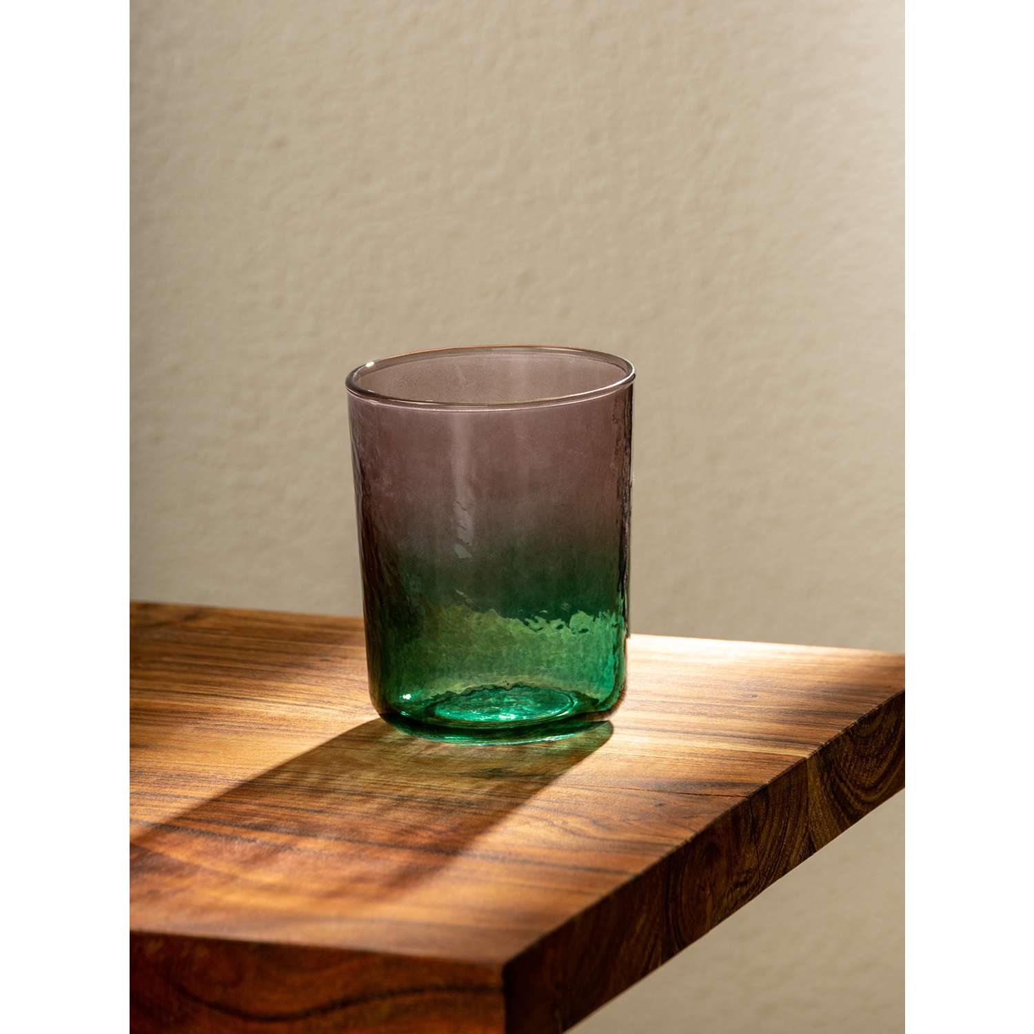 Стакан для напитков DeNASTIA 8.5x8.5x10.5 см 400мл фиолетовый/зеленый G000241 - фото 1