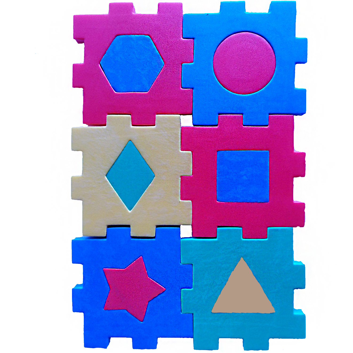Конструктор Флексика Кубик с геометрическими фигурами - фото 1