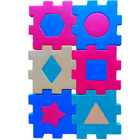 Конструктор Флексика Кубик с геометрическими фигурами