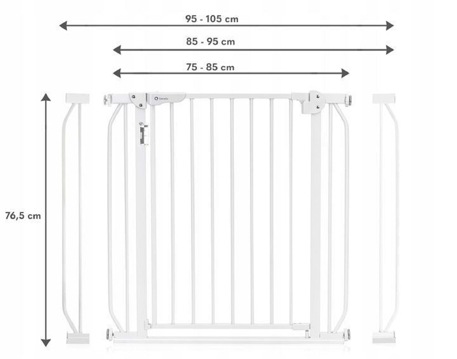 Ворота безопасности Lionelo Truus Slim LED White 75-105 см - фото 4