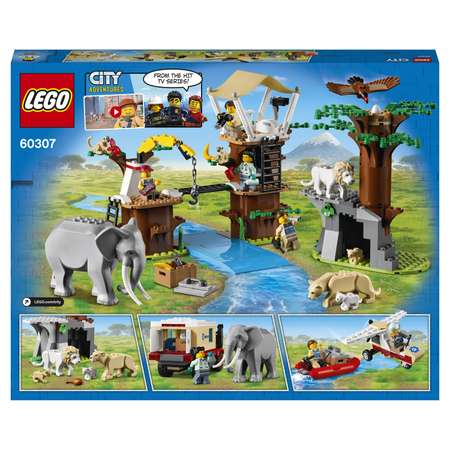 Конструктор LEGO City Wildlife Лагерь спасения дикой природы 60307