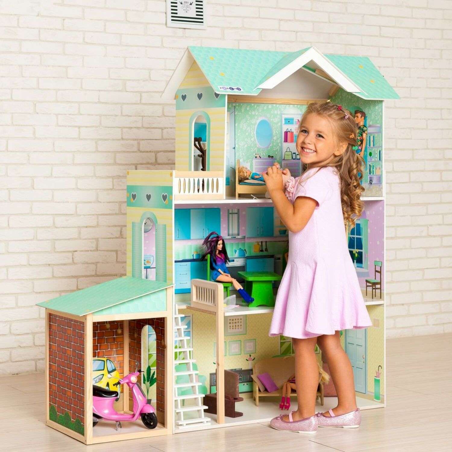 Кукольный домик Paremo Жозефина Гранд с мебелью 11 предметов PD318-13 PD318-13 - фото 1