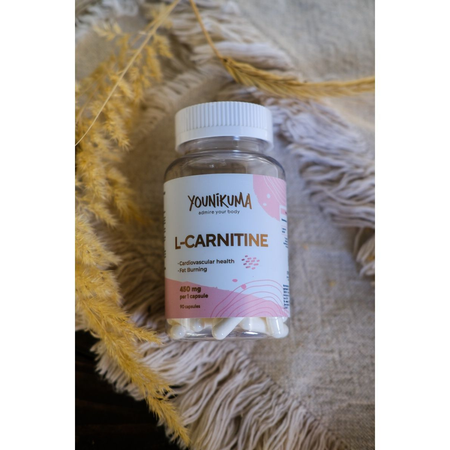 Биологически активная добавка YOUNIKUMA L-карнитин 450мг 90 капсул