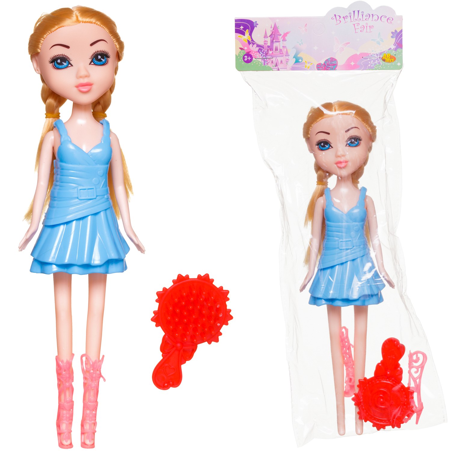 Кукла модельная Abtoys Brilliance Fair PT-01834/голубое - фото 2