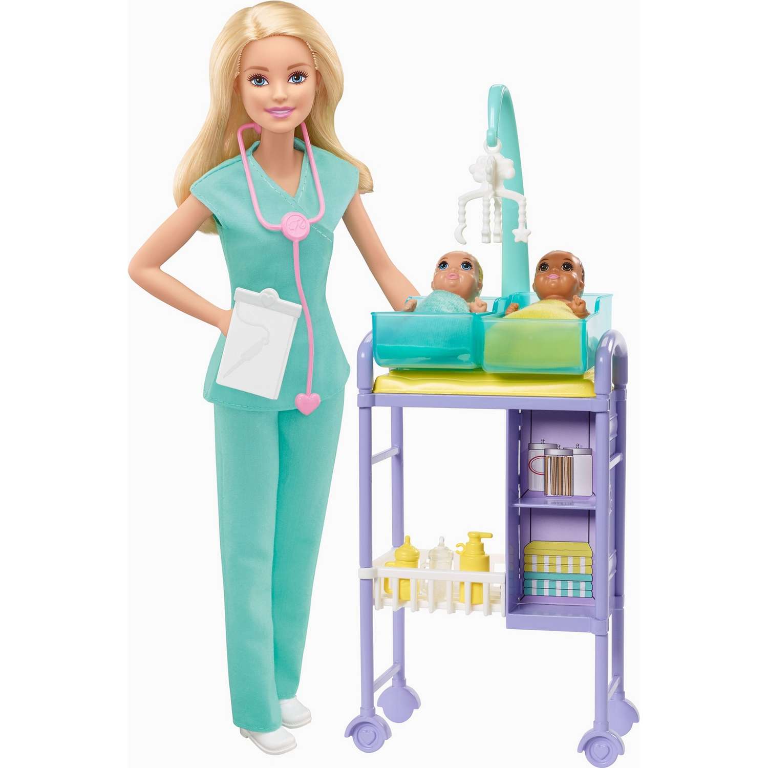 Набор игровой Barbie Кем быть Детский доктор Блондинка GKH23 DHB63 - фото 1