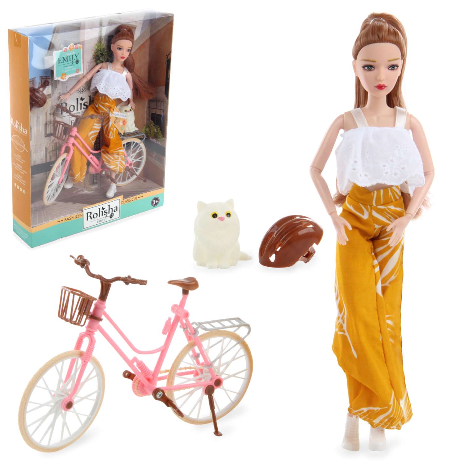 Кукла Veld Co шарнирная на велосипеде 115953 - фото 2