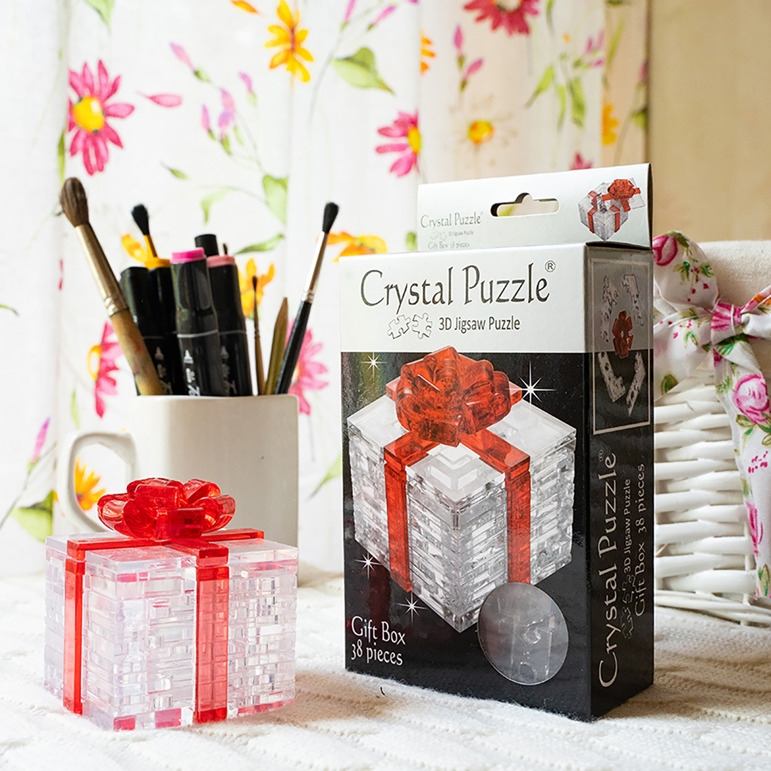 3D-пазл Crystal Puzzle IQ игра для детей кристальный Подарок 38 деталей - фото 3