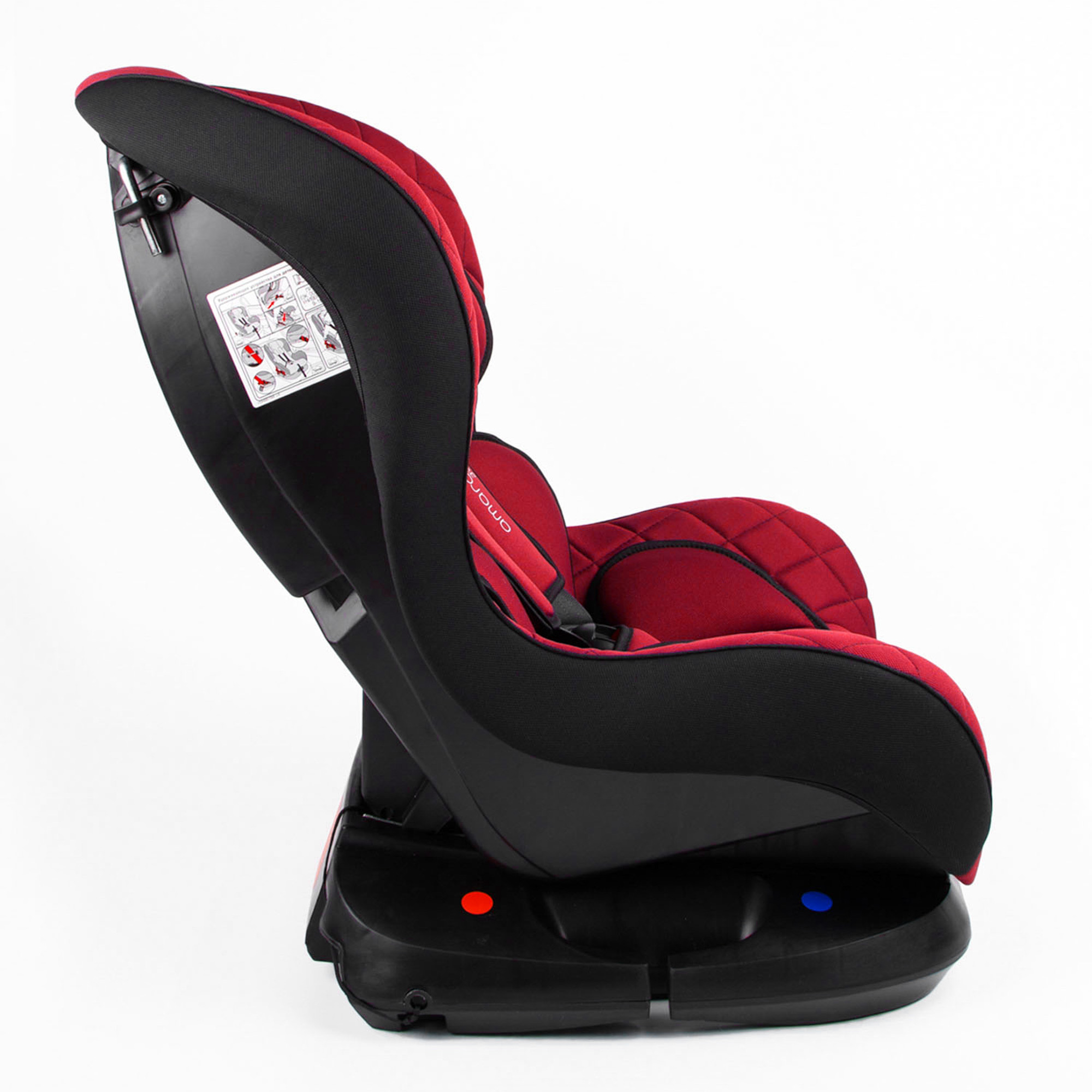 Автокресло AmaroBaby Safety группа 0 I красный чёрный - фото 3