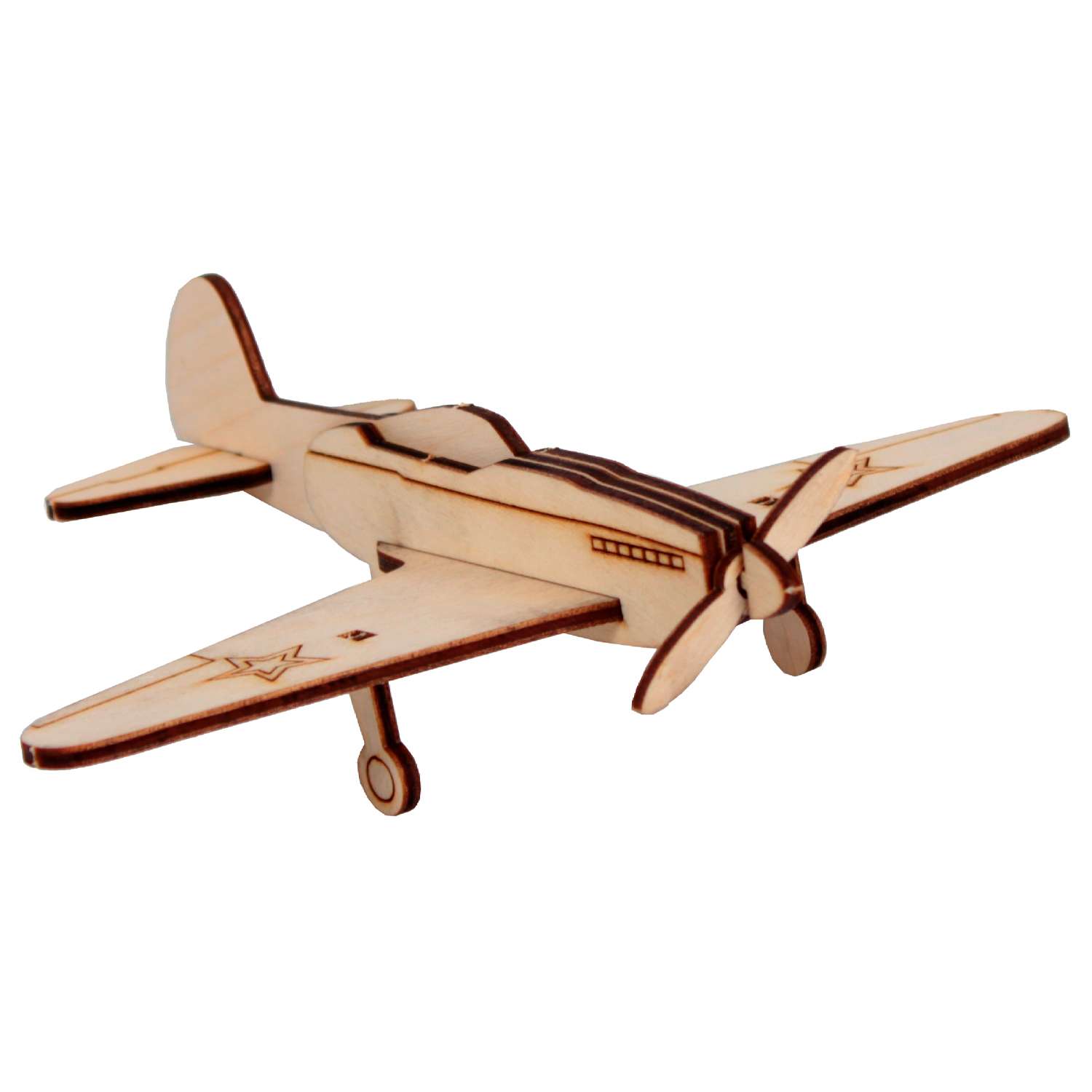3Д-пазл деревянный Bradex Самолёт ЯК-3 DE 0686 - фото 1