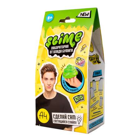 Игрушка Slime Лаборатория Влад А4 светится в темноте 100г SS500-40191