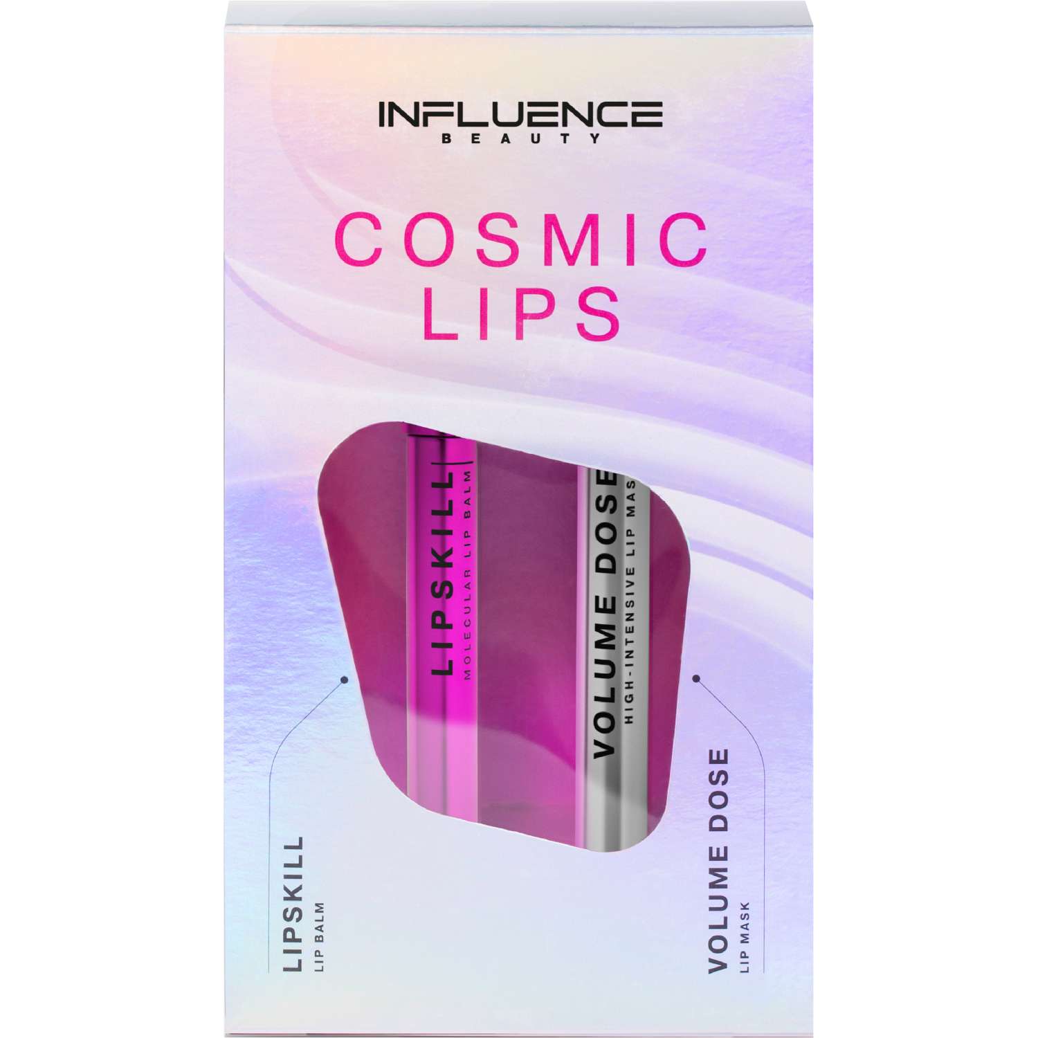 Подарочный набор Influence Beauty Бальзам для губ Lipskill прозрачный и маска для губ Volume Dose для нежных ухоженных губ - фото 1