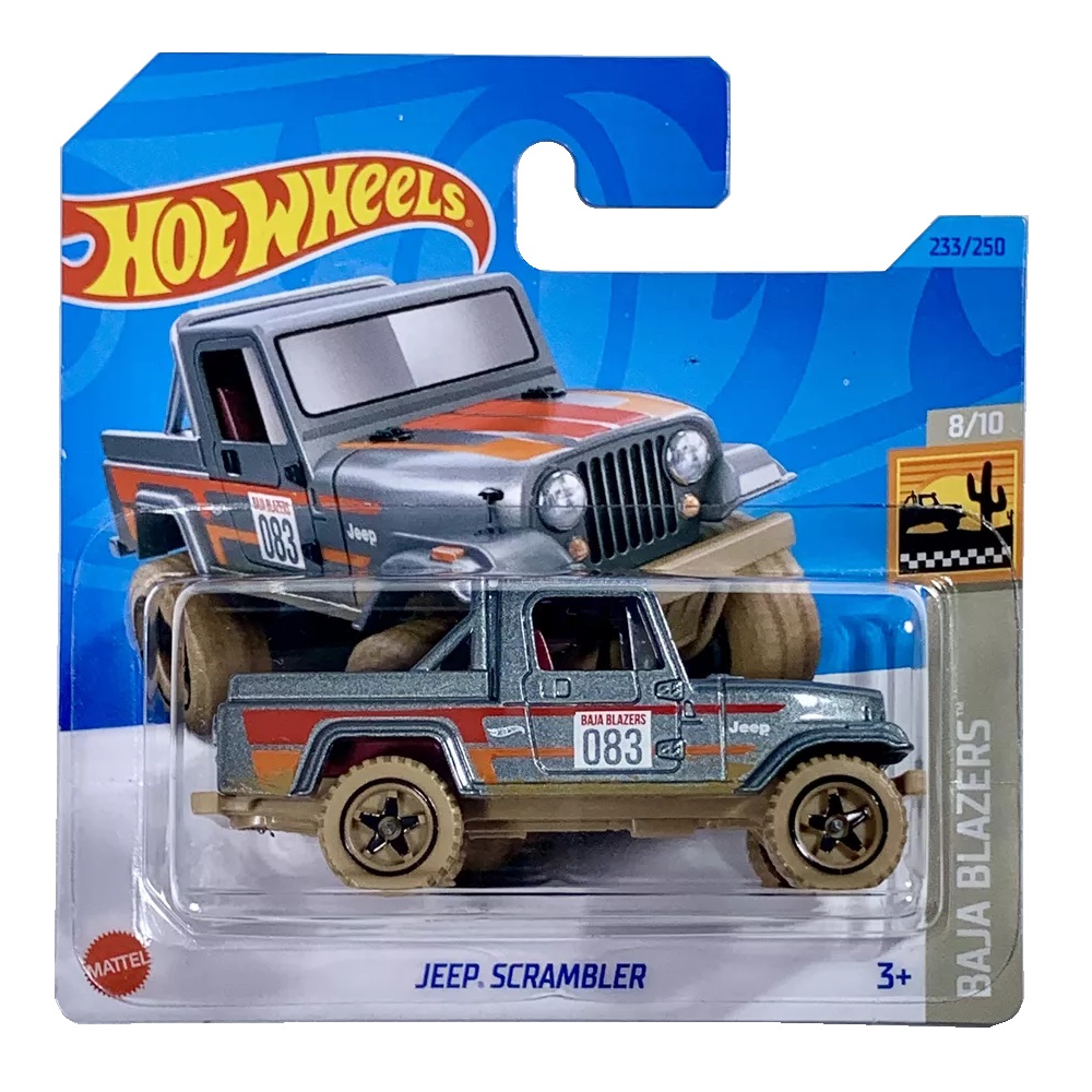 Машинка Hot Wheels Jeep Scrambler серия Baja Blazers 63033 - фото 2