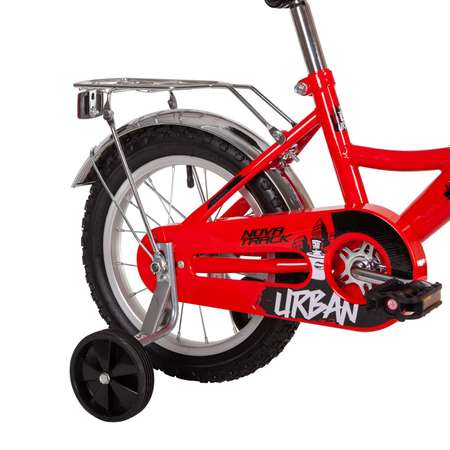 Велосипед 14 URBAN красный NOVATRACK тормоз ножной