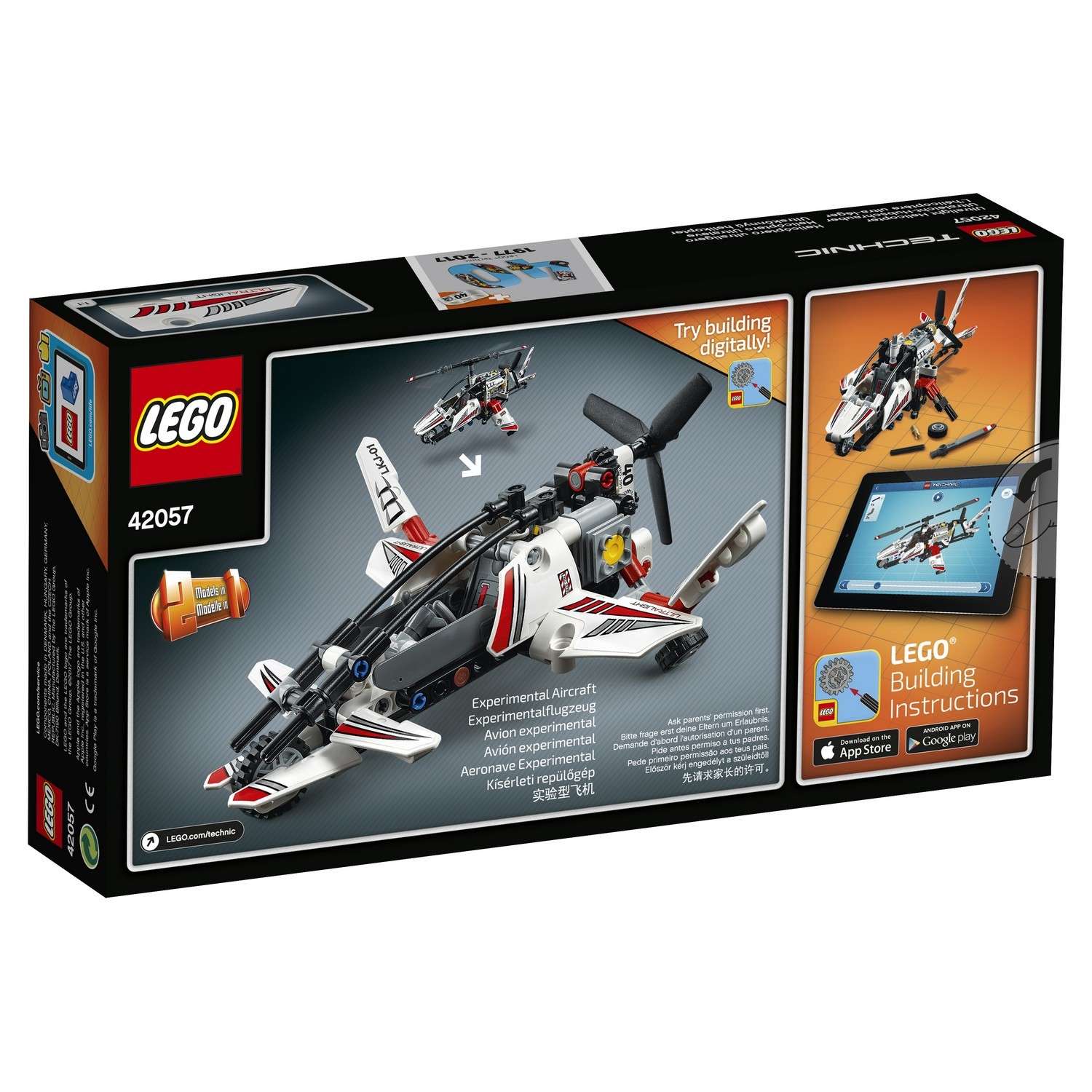 Конструктор LEGO Technic Сверхлёгкий вертолёт (42057) - фото 3