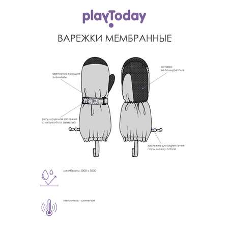 Варежки PlayToday