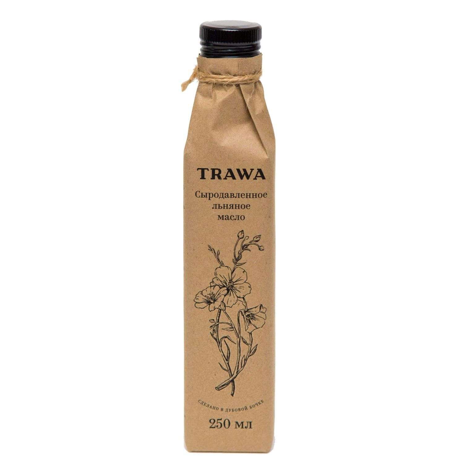 Масло TRAWA сыродавленное льняное 250мл - фото 1