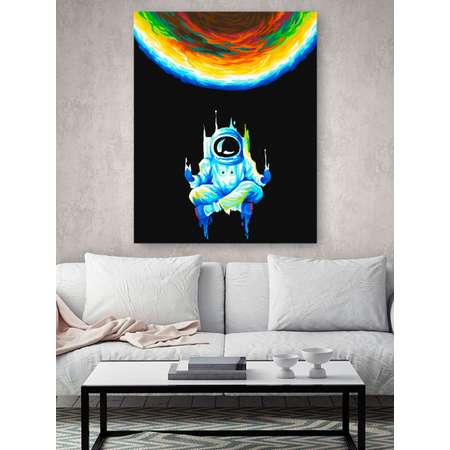 Картина по номерам Hobby Paint холст на подрамнике 40х50 см Йога в космосе