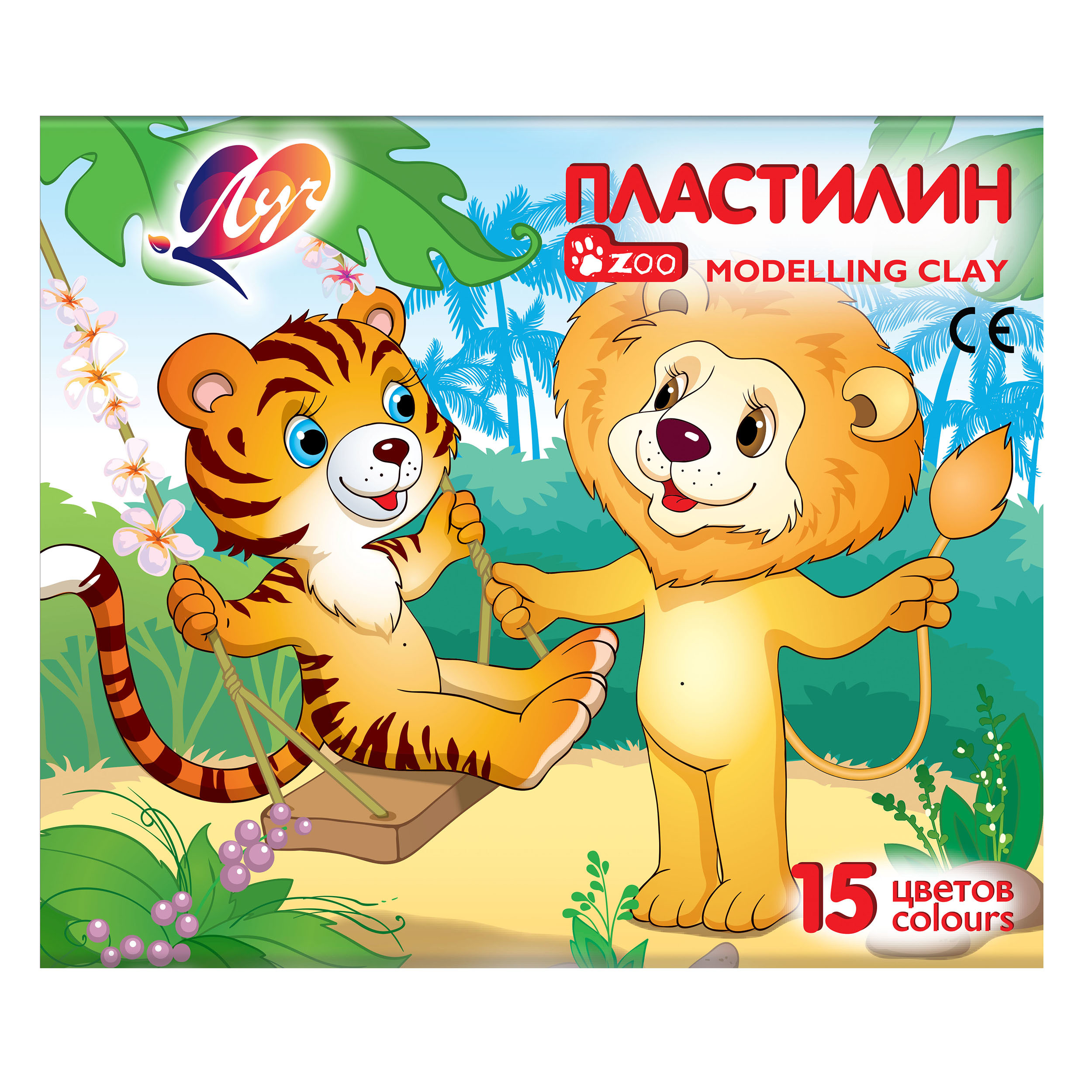 Пластилин Луч ZOO 15 цветов - фото 6