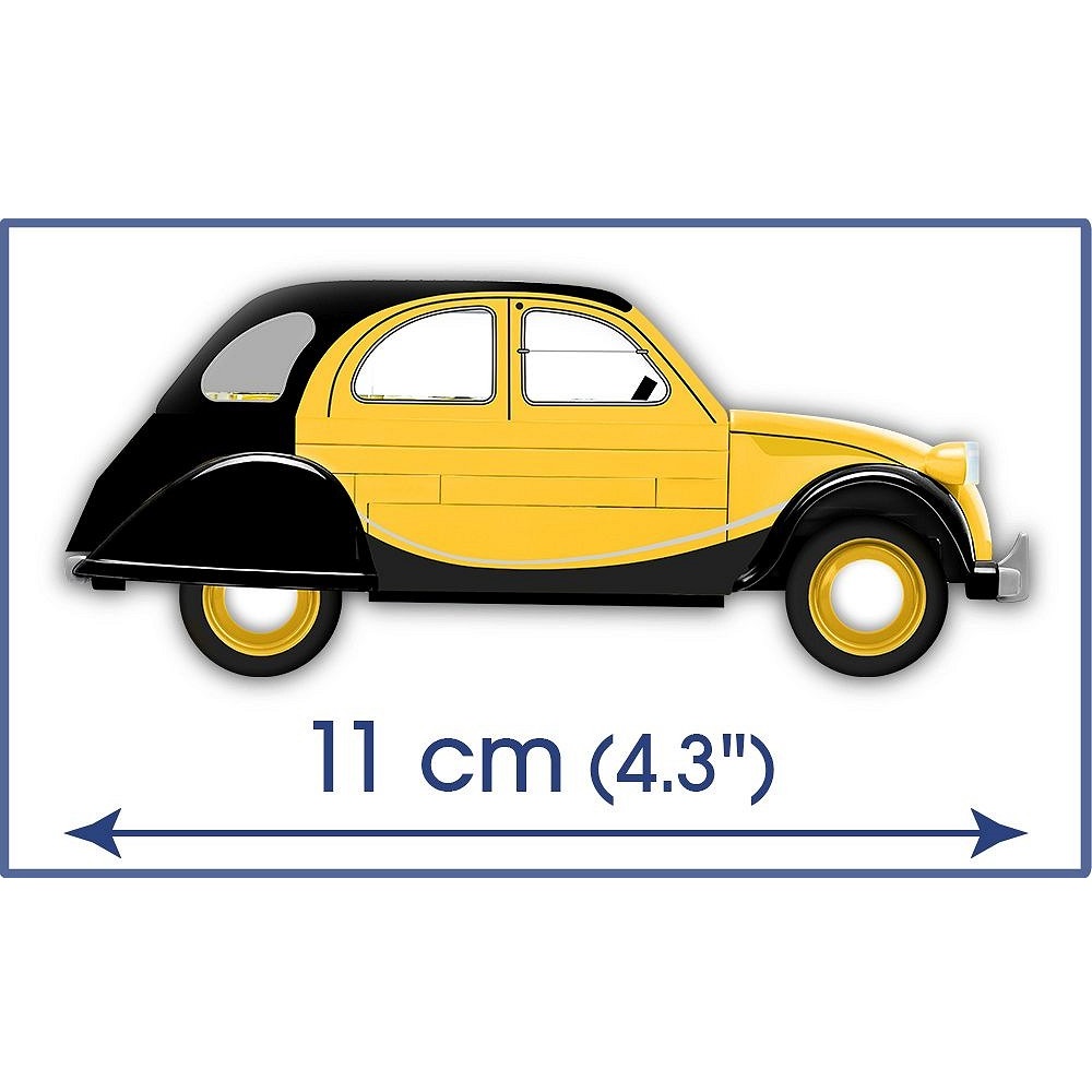 Конструктор COBI Автомобиль Citroen 2CV Charleston 1980 85 деталей - фото 4