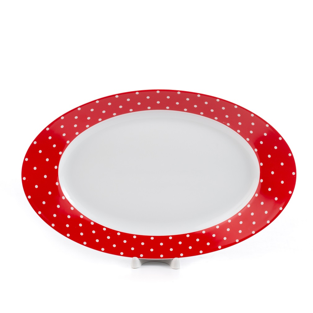 Сервиз столовый Zarin Porcelain Industries на 6 персон Italia F Spotty Red 28 предметов - фото 4