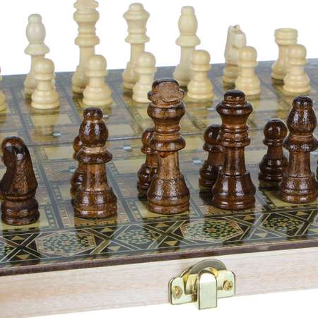 Набор игр 3 в 1 LDGames шашки шахматы нарды