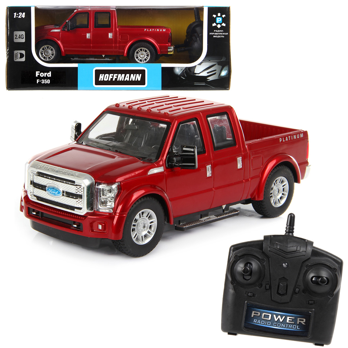 Машина радиоуправляемая HOFFMANN 1:24 ford f-350 купить по цене 1006 ₽ в  интернет-магазине Детский мир