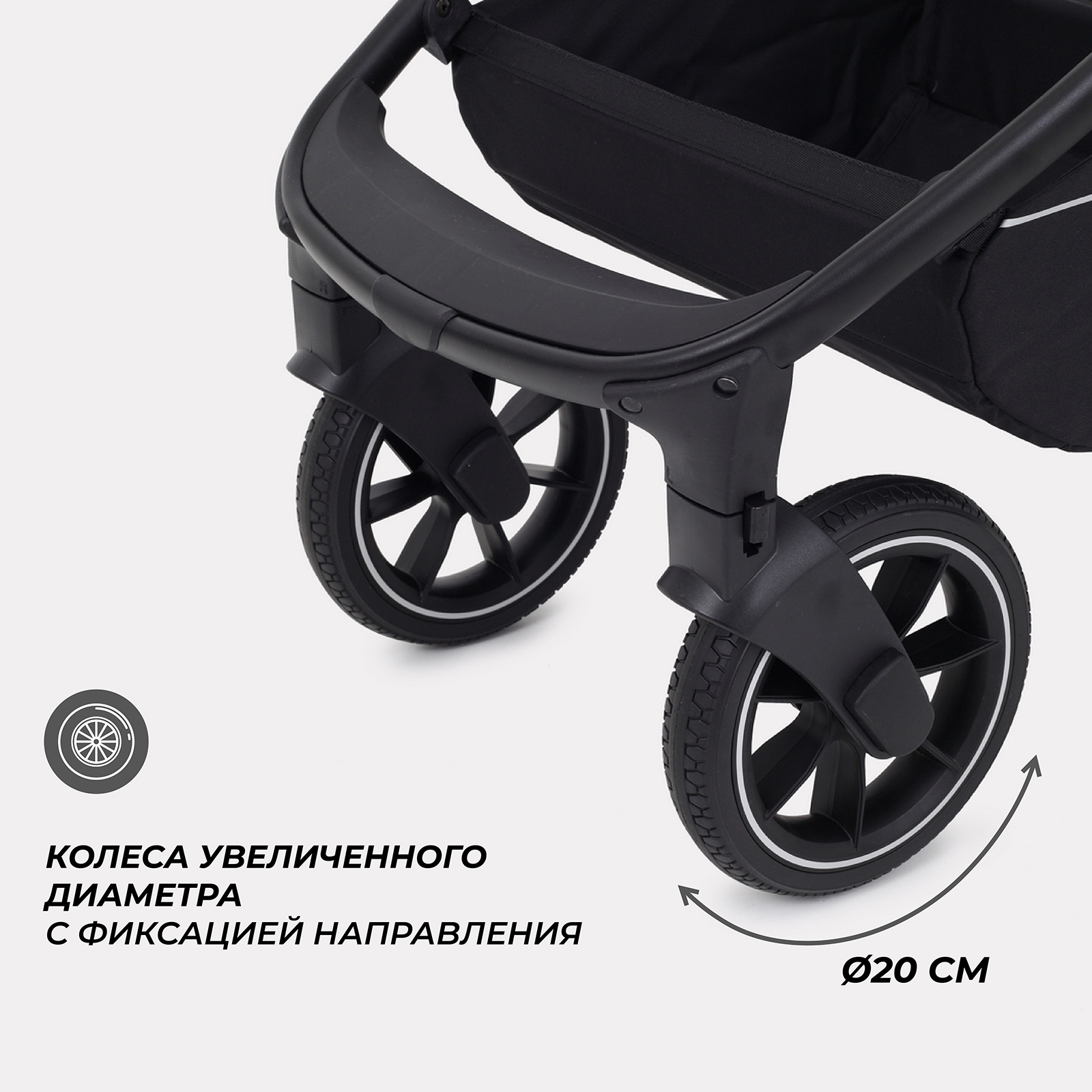 Коляска детская универсальная MOWbaby ZOOMPU (2в1) RA086 Silver Grey - фото 12