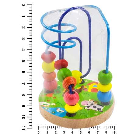 Игрушка развивающая Alatoys Лабиринт с шариками Животные