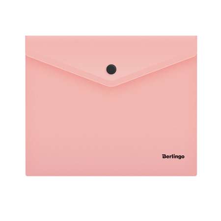 Папка-конверт на кнопке BERLINGO Instinct А5+ 180мкм фламинго набор 10 шт