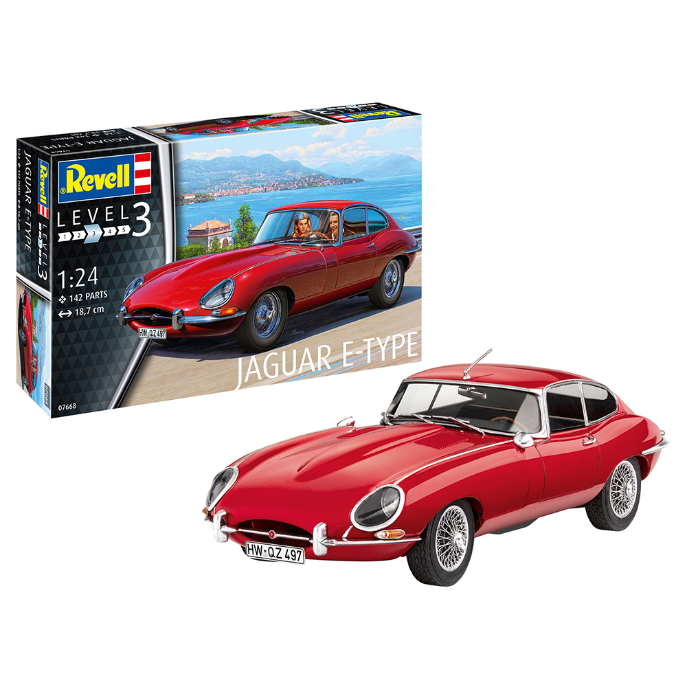 Модель для сборки Revell Спортивный автомобиль Jaguar E-Type Coupе 07668 - фото 1