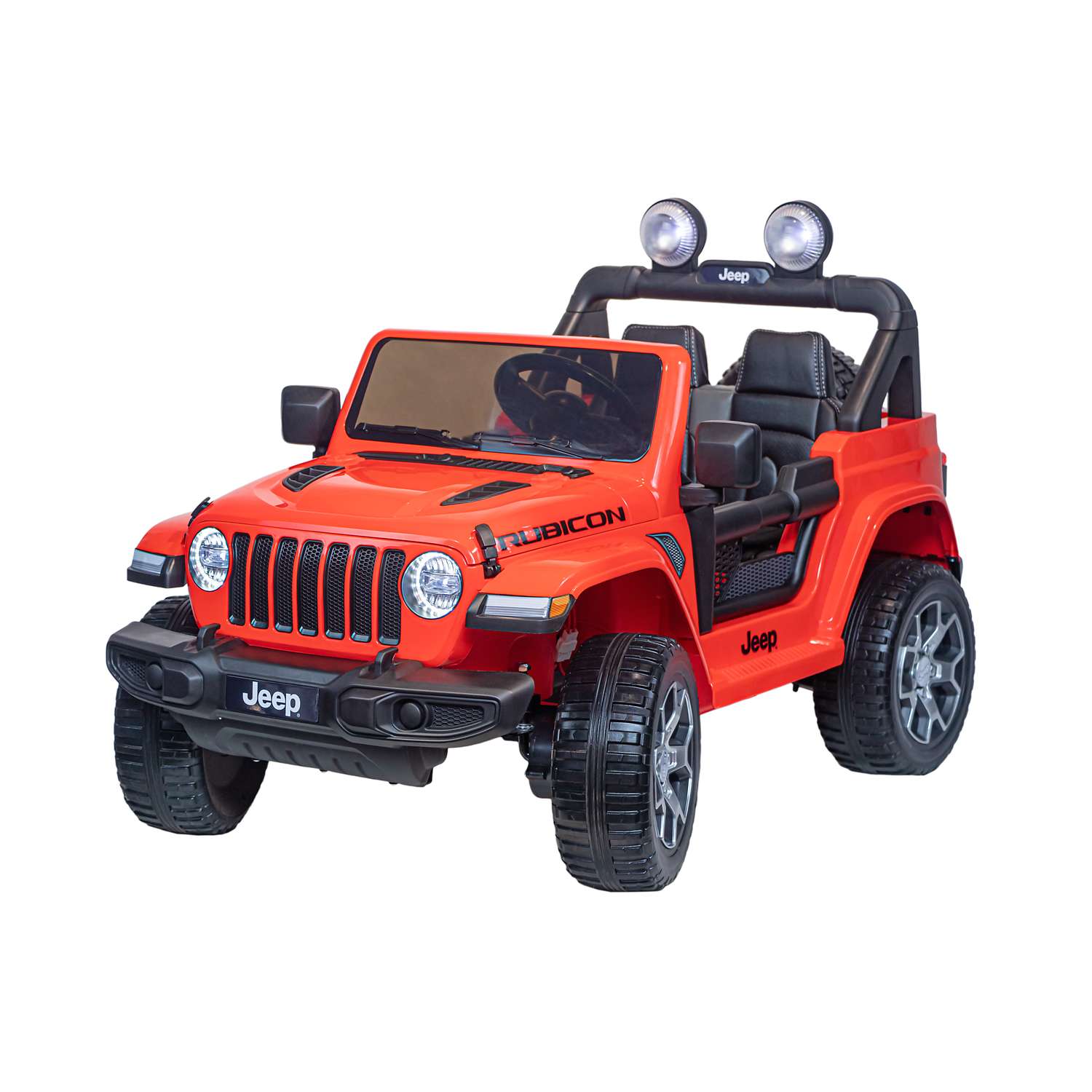 Электромобиль TOYLAND Джип Jeep Rubicon 4x4 красный - фото 4