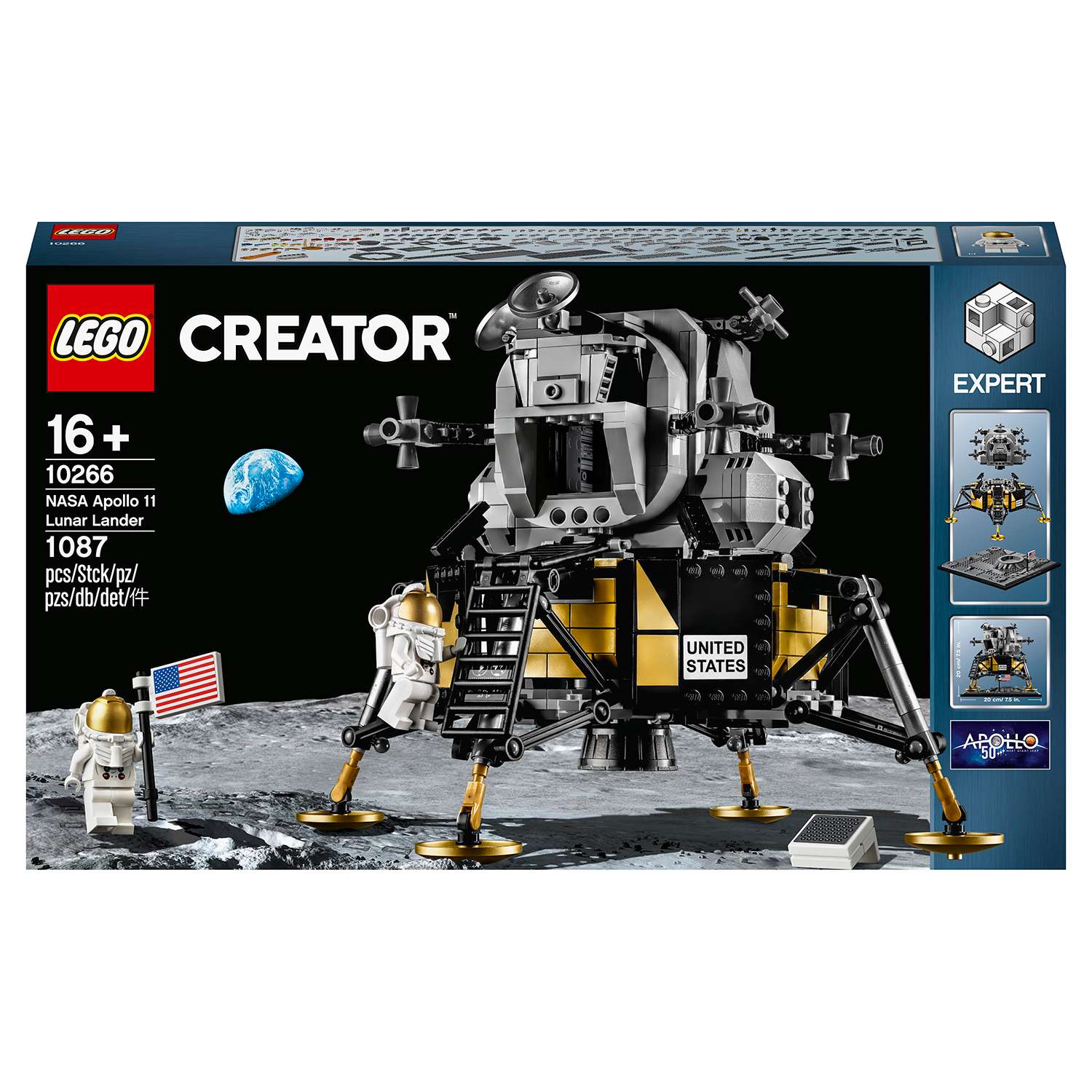 Конструктор LEGO Creator Expert Лунный модуль корабля Апполон 11 НАСА 10266 - фото 2
