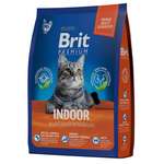 Корм для кошек Brit Premium Cat Indoor домашнего собержания с курицей 0.4 кг