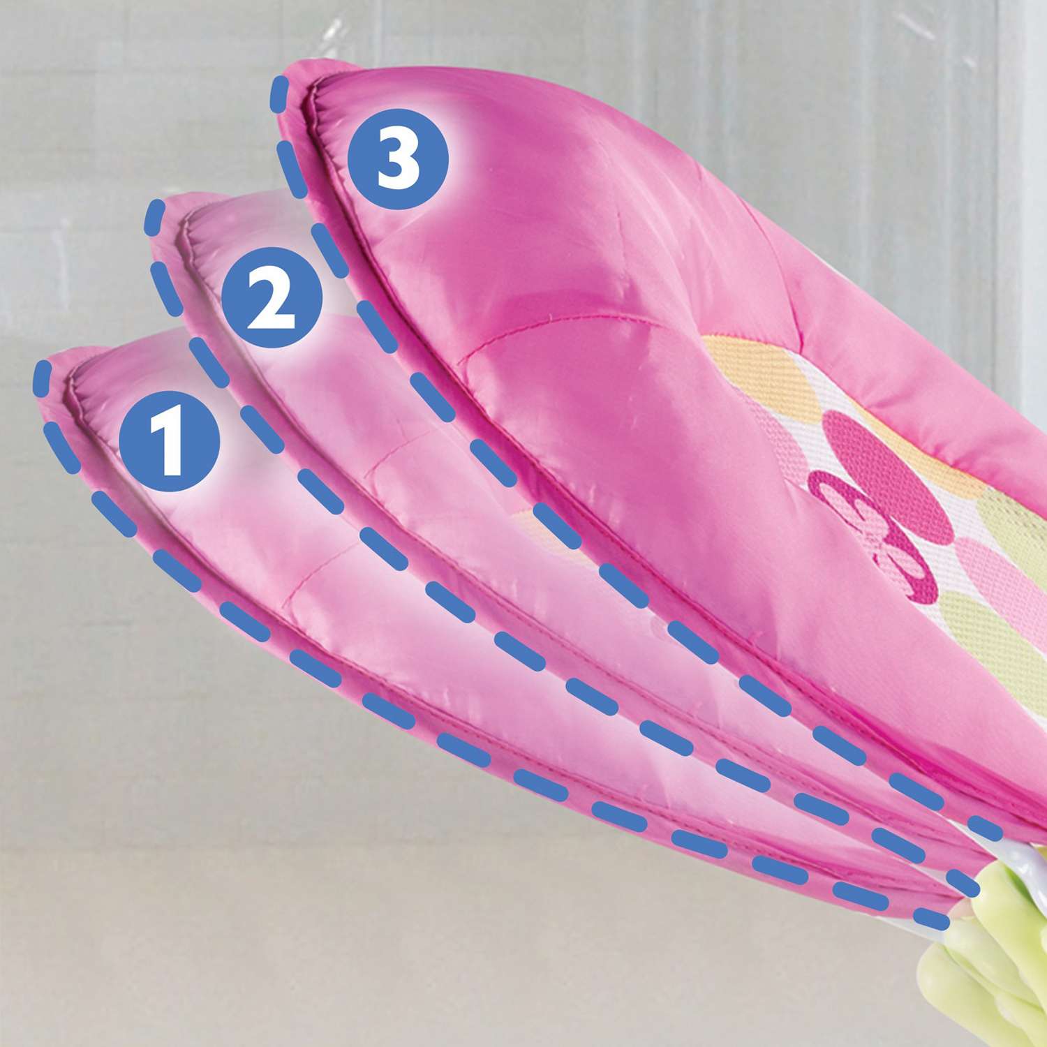 Лежак для купания Summer Infant Deluxe Baby Bather с подголовником Розовый - фото 4