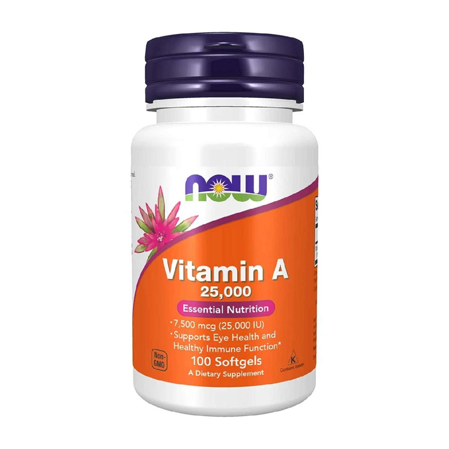 Витамин А Now Vitamin A 25000 IU 100 капсул - фото 1