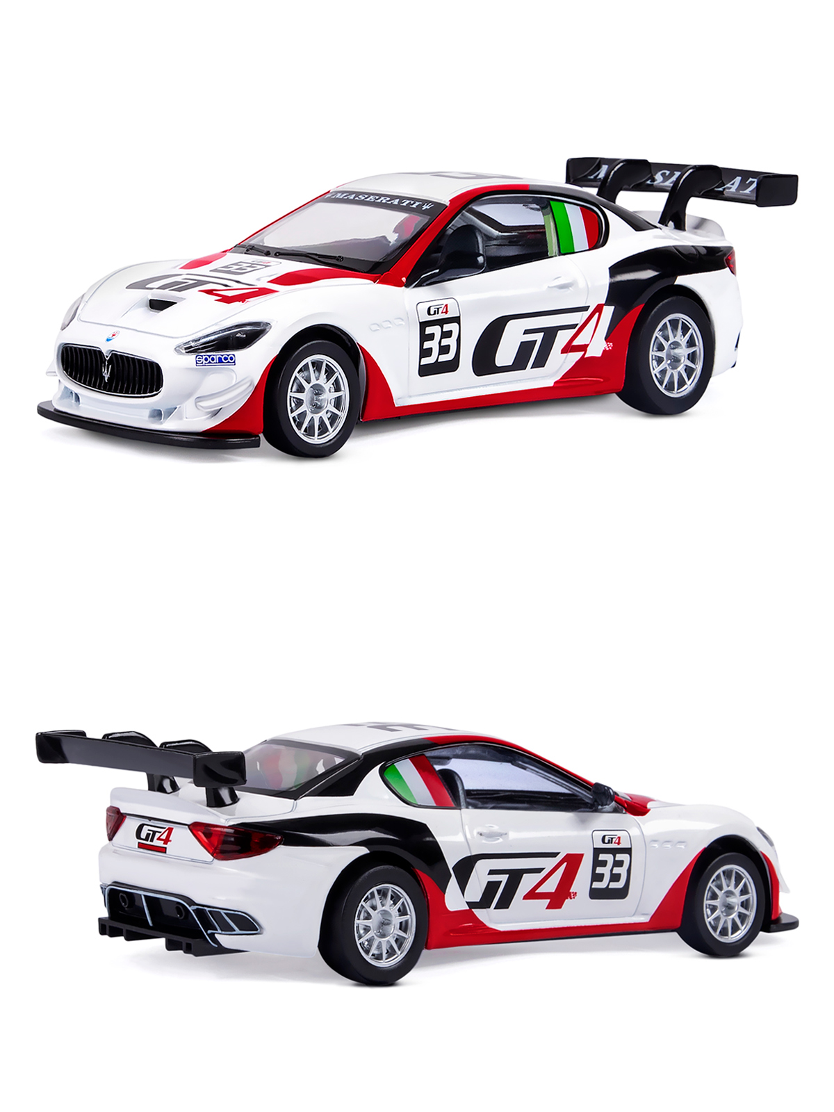 Автомобиль АВТОпанорама Maserati 1:43 белый JB1251216 - фото 4