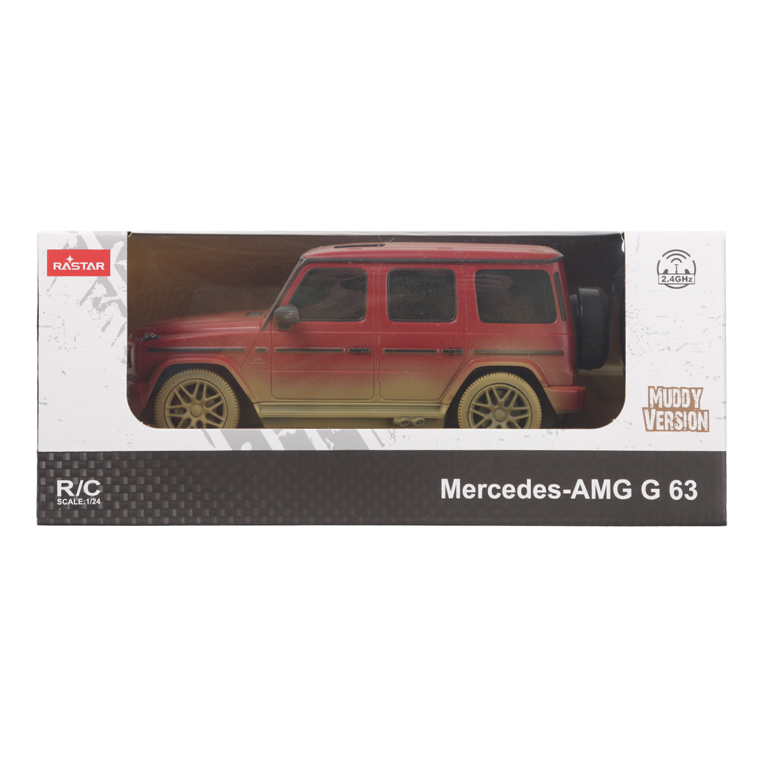 Машина Rastar РУ 1:24 Mercedes-Benz G63 AMG Muddy 95800M купить по цене 999  ₽ в интернет-магазине Детский мир