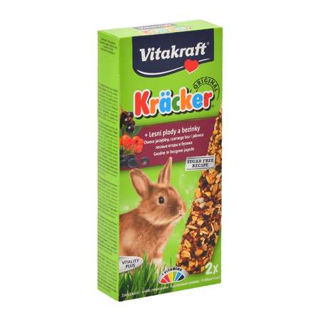 Лакомство для кроликов Vitakraft Крекеры лесные ягоды 2шт 10624