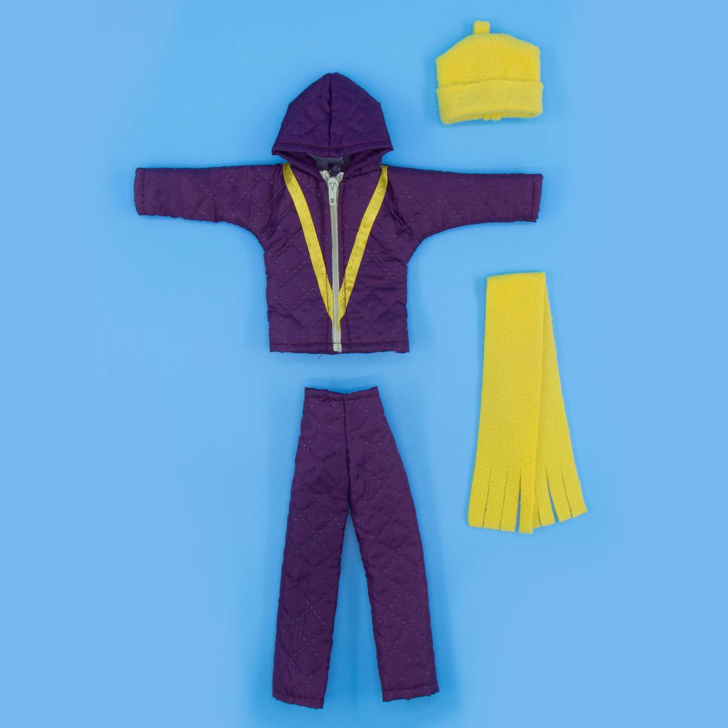 Комплект одежды Модница для куклы 29 см из синтепона 1404 фиолетовый 1404фиолетовый - фото 10