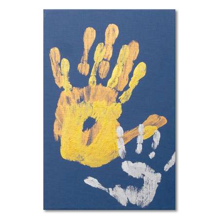 Набор для творчества PixSmart Отпечаток рук на холсте Синий