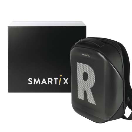 Рюкзак с экраном SMARTIX LED 4S PLUS Черный Power Bank в комплекте