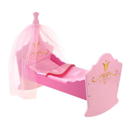 Кроватка-люлька Mary Poppins с балдахином кукольная мебель для куклы пупса кукол. Принцесса