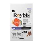 Корм для кошек Roybis 4кг взрослых и пожилых с чувствительным пищеварением с лососем сухой