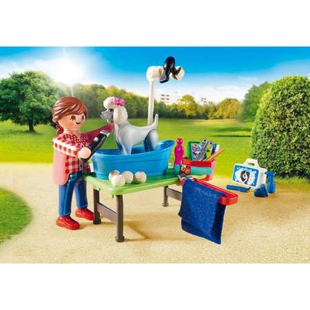 Конструктор Playmobil Мобильный грумер для животных